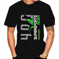 Kawasaki Ninja 400 Motorcycle Mens Tshirt summer shortsleeved womens Tshirt cotton 2025 New fashion couples clothing top S