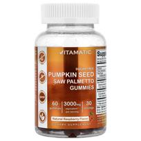 Vitamatic, Pumpkin Seed, Saw Palmetto, Natural Raspberry, 60 Gummies