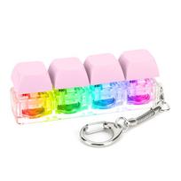 Fidget klaviatūros raktų pakabukas Juokingas stalo žaislas vadovams Sensorinis žaislas Atpalaiduojantis žaislas Spaudžiamas žaislas Vaikams Paaugliams Berniukams Mergaitėms Suaugusiems Vaikams rožinė