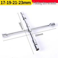 Folding Hexagonal Tire Wrench: Multi-functional Cross Socket Tool for Easy Tire Change