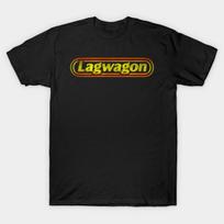 Vyriški juodi marginti marškinėliai Lagwagon logotipas Retro Bekirpimo perkėlimo popieriaus spaudinys Medvilniniai marškinėliai 3XL juoda