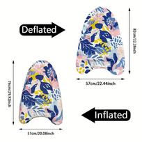 Pripučiamas vaikiškas banglenčių lenta su rankenomis Nešiojama sulankstoma bodyboard baseino banglenčių plūdurė 1 piece pack