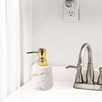 Elegant Soap Dispenser Set for Bathroom And Kitchen balta