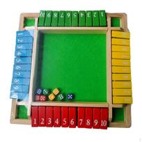 Kauliukų žaidimų rinkinys Skaitmeninė apverčiama lenta Kinų žaislas 4 žaidėjai Stabilus dėlionės stalas Matematika Four Color
