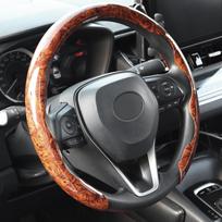 Mahagonio medienos rašto automobilio vairo užvalkalas 38cm 15 colių BMW 1 3 5 serijoms E81 E87 E90 E91 E93 F10 X1 X3 X5 F48 E83