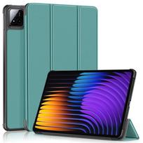 Funda For Xiaomi Pad 7 Case 11.2  Fashion Paint Magnetic Smart Leather Cover For Coque Xiaomi Pad 7 Pro Case Cover 11.2 inch Xiaomi Pad 7 11.2 žalia