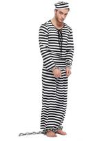 P001 Suaugusių vyrų kalinio kostiumas Helovinas Karnavalas Cosplay Pasirodymas Fancy vakarėlio drabužiai M
