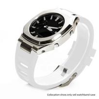 GA-2100 Mod Kit For Casio G-SHOCK GA2100 2110 GA B2100 watch Men Modified Stainless Steel Case FKM fluororubber band Metal strap GA2100 2110 B2100