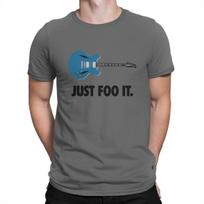 Hipster Just Foo It TShirts for Men Round Collar 100 Cotton T Shirt Foo Band Fighters Short Sleeve Tees Gift Idea Clothing S