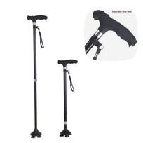 Brangdy Telescopic Foldable LED Walking Cane sidabras
