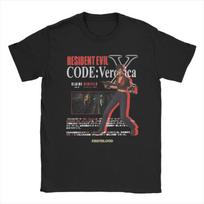 Men's T-Shirts Residents Evils Code Veronica X Creative 100% Cotton Tees Short Sleeve T Shirt Crewneck Clothing 6XL S