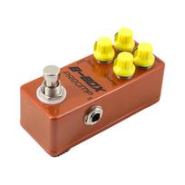 Gitaros B dėžutės pirminio stiprintuvo pedalas Elektrinės gitaros efektų pedalas True Bypass cinko lydinio apvalkalas DC 9V 6,35 mm oranžinė