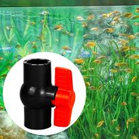 PVC rutulinis ventilis įstumiamas jungtis uždarymo jungiklis lengvai pasukama rankena T vandens valdymas akvariumui Inner Dia 3.2cm