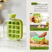 Ice Cube Tray & Storage Box with Kettle and Straw for Refrigerator