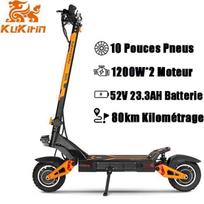 Foldable Electric Scooter KuKirin G3 PRO - 2400W Motor - 52V 23.2Ah Battery - 10  Tires - 35°Incline - Range 80KM