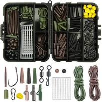 272 Pcs Carp Fishing Tackle Box, Fishing Accessories Kit Including Hooks, Safety Clips, Beads, Corn, Tubing & Other Accessories