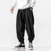 Autumn Japanese-style Large-sized Nine-inch Wide-leg Baggy Pants, Fashionable and Casual Tapered Pants M juoda