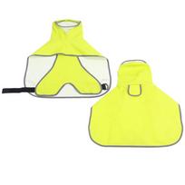 Pet dog all-inclusive waterproof poncho Corgi Shiba Inu Teddy French bucket small medium and large dog raincoat M neoninės geltonos spalvos