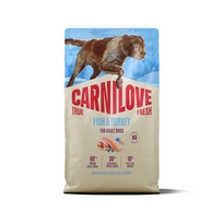 CARNILOVE TRUE FRESH Dog Fish & Turkey sausas pašaras šunims, 4 kg