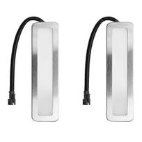 Gartraukio lemputės, 120 mm LED viryklės šviesa 1,5 W stačiakampė dūmų ištraukimo lempa, nuolatinė srovė 12 V balta SM