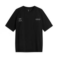 Li-Ning Men's Outdoor Quick-Dry Cool-Feel Printed Short Sleeve T-Shirt ATSV179 XL juoda