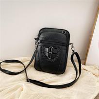 PU odinis mažas moteriškas pečių krepšys Vintage Crossbody Bag Piniginė Mobiliojo telefono krepšys Madinga minkšta rankinė Piniginė