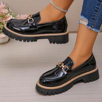 Fashionable New Round Toe Sexy Thick Sole Anti Slip Comfortable Single Shoe Spring/autumn Plus Size Casual Work Shoes for Women 36
