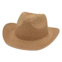 Ethnic Style American Straw Hat Western Cowboy Warped Edge Spring And Summer Thin Top Hat Performance Jazz Hat Spring And Summer Fishing Hat One size
