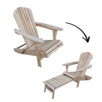 Sulankstomas lauko gultas - GS21 - 2 viename transformuojamas - Massyvas mediena - Smėlio spalvos 150 cm