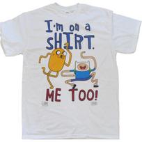 Changes Adventure Time - I'm On A Shirt White T-Shirt S balta