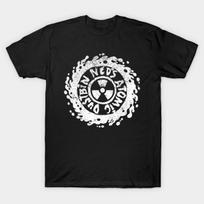 Men Black Print T-shirt Ned'S Atomic Dustbin No-Cut Transfer Paper Print Cotton Tshirt XL juoda