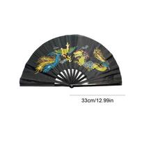 Kung Fu Tai Chi Fan Bamboo 33cm High-grade Right Hand Performance Fan Martial Arts Fans Wushu Products 13inch Hand Fan Gift