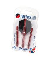 Dart Shaft - Flight Set Harrows Twin Pack Medium - Aqua