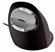 Belaidė kompiuterinė pelė Evoluent VerticalMouse D Large, usb / ps/2 laidas, juoda sp./pilka sp.