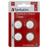 Verbatim Baterijas Verbatim CR2025 Premium Lithium 4-Pack 49532V