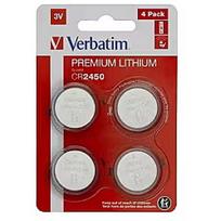 Verbatim Baterijas Verbatim CR2450 Premium Lithium 4-Pack 49535V