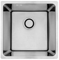 Virtuvinė plautuvė Laveo Aden SLA_010P, Brushed Inox, nerūdijantysis plienas, 44 cm x 44 cm x 19 cm, brushed inox sp.