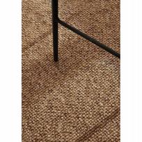 Šviesiai rudas plokščiai austas kilimas 120x170cm