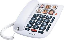 "Alcatel Max 10" laidinis telefonas senjorams, baltas.