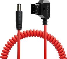 "Alvin's Cables" "Dtap to DC" suvyniojamasis kabelis, skirtas "Atomos Shinobi", itin minkštas nuolatinės srovės maitinimo laidas "D-tap to 2.1", skirtas "Blackmagic Design Video Assist", "SmallHD 702", "Feelworld FW568" monitoriui