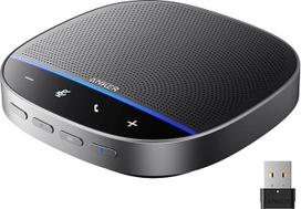"Anker PowerConf S500" konferencijų garsiakalbis su "Zoom" sertifikatu, USB-C "Bluetooth" garsiakalbis skambučiams, konferencijoms, pokalbiams, mikrofonai išmaniajam balso įrašymui, juodas