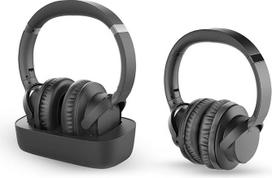 "Avantree Ensemble & AS50Q" belaidės ausinės televizoriui, 35 valandų trukmės "Bluetooth" ausinės su įkrovimo stotele ir siųstuvu senjorams, suderinamos su televizoriais su optiniu, AUX, "Bluetooth" jungtimis