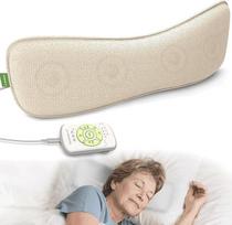 "Avantree Slumber 2" - "Bluetooth" pagalvės garsiakalbis su 4 itin plokščiais garsiakalbiais, baltuoju triukšmu, nuotolinio valdymo pulteliu ir miego laikmačiu, minkštas dizainas šoninio miego mėgėjams, idealiai tinka lovoje - smėlio spalvos