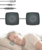 "Avantree Slumber Duo" - laidinis pagalvės garsiakalbis miegui, minkštas stereo garsas, vidinis garsumo valdymas, USB-C ir AUX, nereikia įkrauti, miego ausinės šoniniams miegantiems