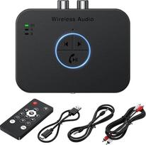 "Bluetooth 5.4" garso imtuvas, adapteris 4 in 1 Heimstereo, HiFi Sound, Longue Portée, 3D Surround, aptX HD Low Latency, Optisch/RCA/AUX/3,5mm/Koaxial, mit Funktion