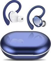 "Bluetooth" ausinės sportui, 2026 ausinės į ausis belaidės "Bluetooth 5.4" su 4 HD mikrofonais, IPX7 vandeniui atsparios ausinės su 54H įkrovimo dėklu, LED ekranu, gilaus boso ausinės darbui ir studijoms
