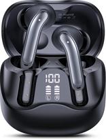 "Bluetooth" ausinės su hibridiniu aktyviuoju triukšmo slopinimu, "Bluetooth 5.4" belaidės ausinės, 6 mikrofonai, 49 valandų atkūrimas, galingi bosai, 8 ekvalaizerio režimai, programėlių valdymas, belaidis įkrovimas, daug taškų