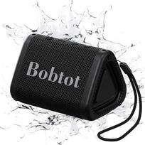 "Bobtot" nešiojamasis "Bluetooth" garsiakalbis - belaidis, IPX7 vandeniui atsparus, daugiau kaip 15 valandų veikianti baterija, galingas stereofoninis garsas su bosais, TWS poravimas - idealiai tinka vakarėliams, stovyklavimui ir kelionėms - juodas