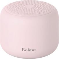 "Bobtot" nešiojamasis "Bluetooth" garsiakalbis, belaidis vandeniui atsparus garsiakalbis su garsiu stereofoniniu garsu, 15 val. atkūrimo laikas, įkraunama baterija, įmontuotas mikrofonas su dirželiu (rožinis)