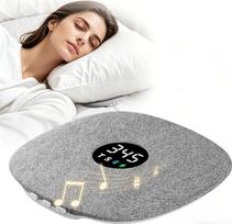 "Bone Conduction Under-Pillow Speaker" garsiakalbis miegui, itin plonas nešiojamasis belaidis "Bluetooth" garsiakalbis su baltuoju triukšmu ir laikmačiu, palaiko LED ekraną, TF kortelę, puikiai tinka šoninio miego mėgėjams, suaugusiems pilkos spalvos